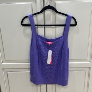 NWT Lilly Pulitzer Evanie Sweater Tank, size Large